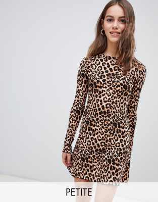 long sleeve cheetah dress