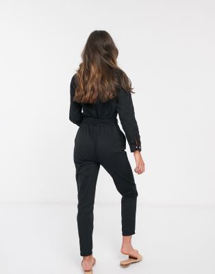 new look boiler suit black