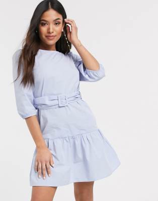 petite light blue dress