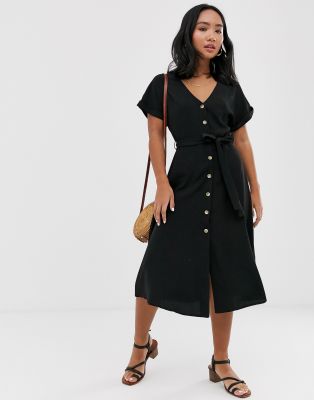 button down dress petite