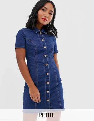 asos new look denim dress