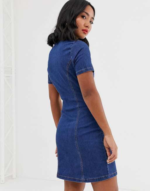 New look petite outlet denim dress