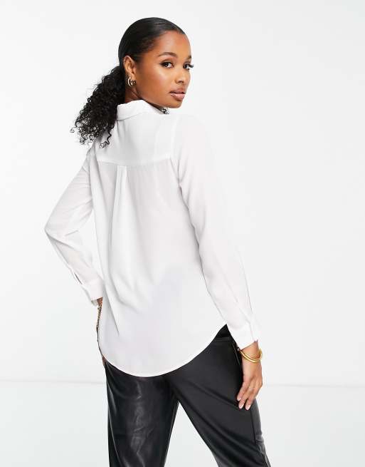 New Look Petite - Camicia bianca con bottoni , 2 di 4