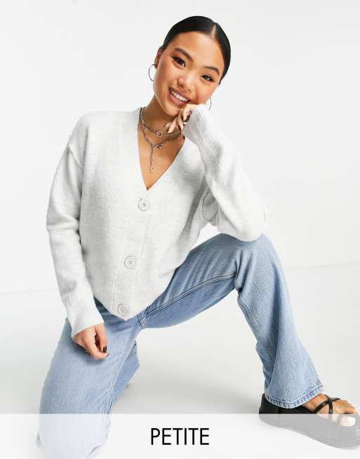 New Look Petite cardigan in light grey