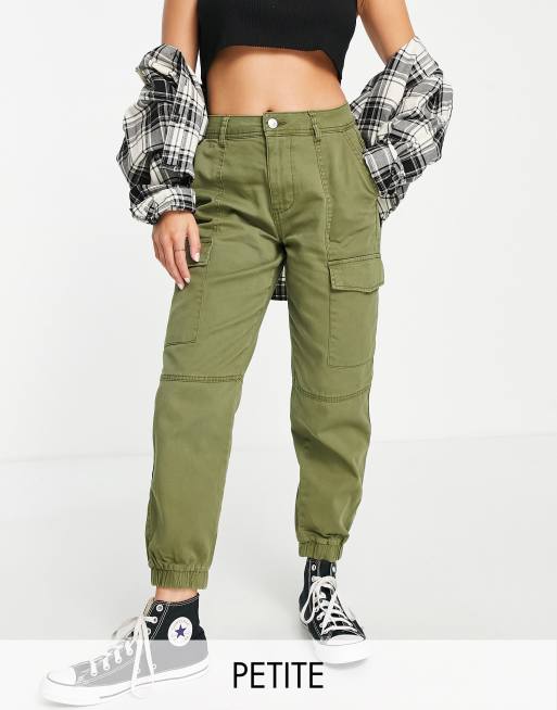 New Look Petite cargo pants in khaki