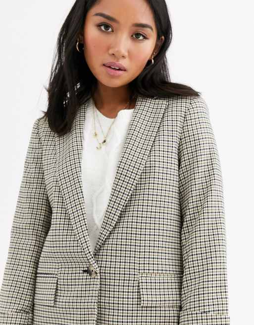 New look hotsell tartan blazer