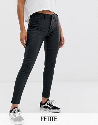 new look petite coated jeans