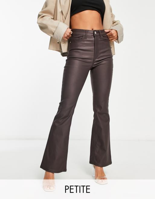 Miss Selfridge Petite cropped kickflare jean in mid wash