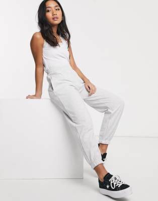 light grey cuffed joggers