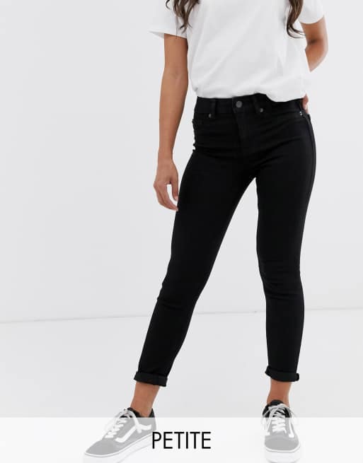 New Look – Petite – Czarne jeansy o obcisłym kroju