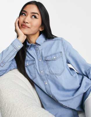 denim top for women