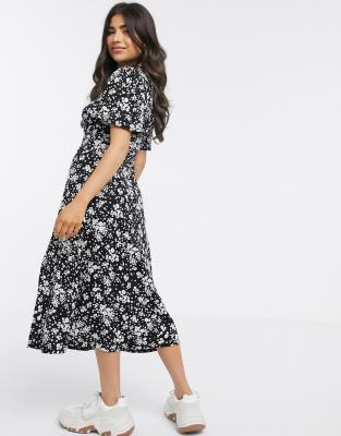 new look midi tea dress