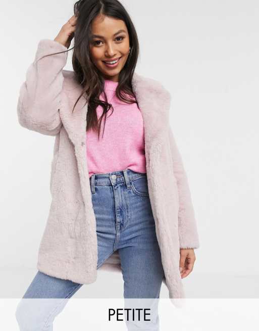 Light pink shop fur coat