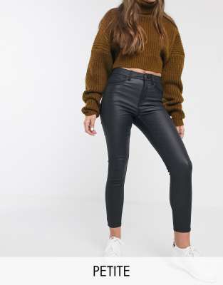 new look faux leather jeans