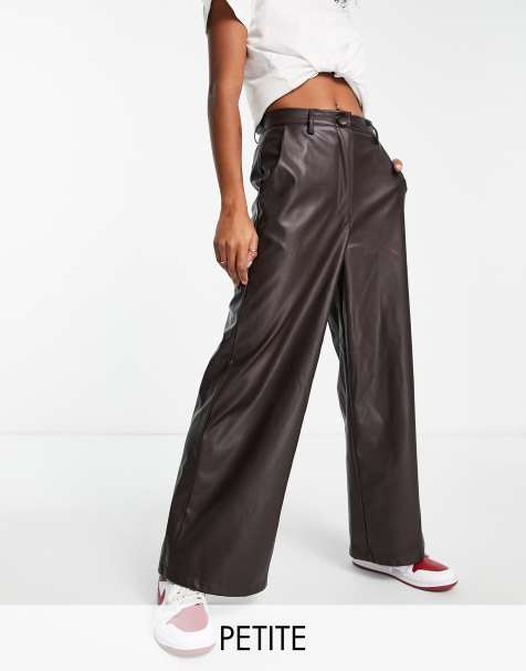 Ever New Petite tailored wide leg pants in olive