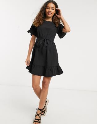 petite frill dress