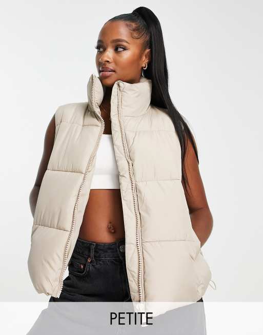 New Look Petite - Gilet corto color visone