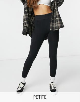 New Look Petite highwaist leggings in black