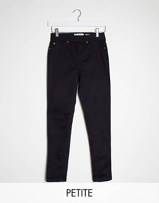 New Look Petite highwaisted jegging in black