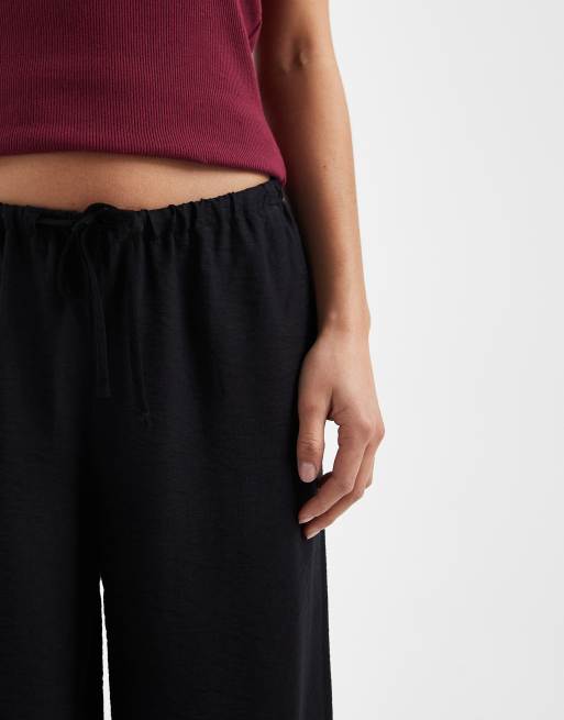 New Look Petite – Hose mit weitem Bein in Schwarz, 3 von 5