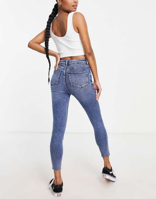 New Look Petite - Jean skinny déchiré - Bleu moyen, 2 de 4
