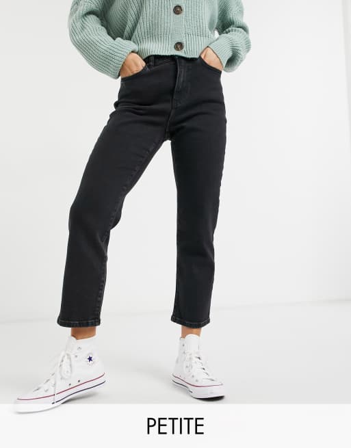 New Look Petite - Jeans met rechte pijpen in zwart
