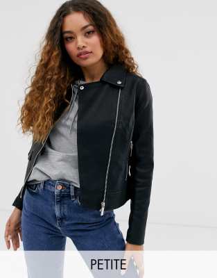 new look petite leather jacket