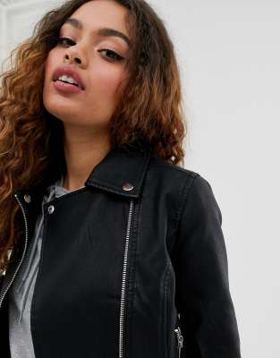 new look petite leather jacket