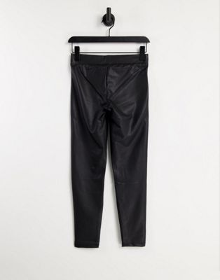 Pantalons et leggings New Look Petite - Legging en similicuir - Noir