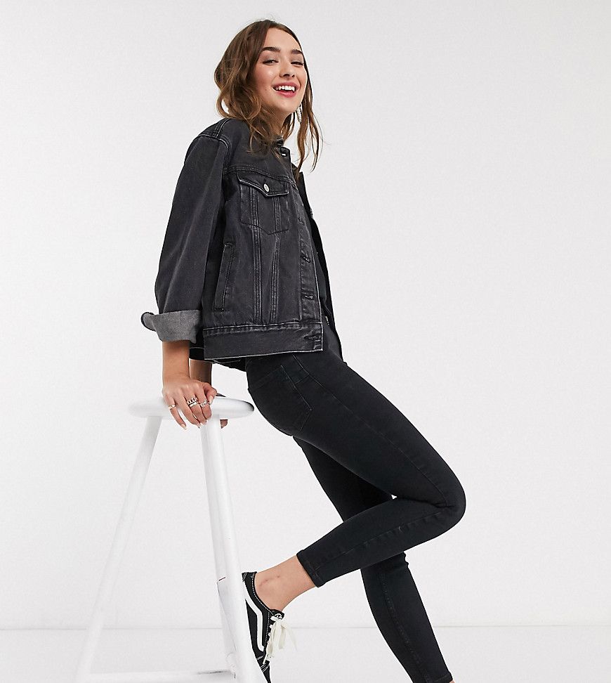 New Look Petite – Lift & Shape – Svarta formgivande skinny jeans