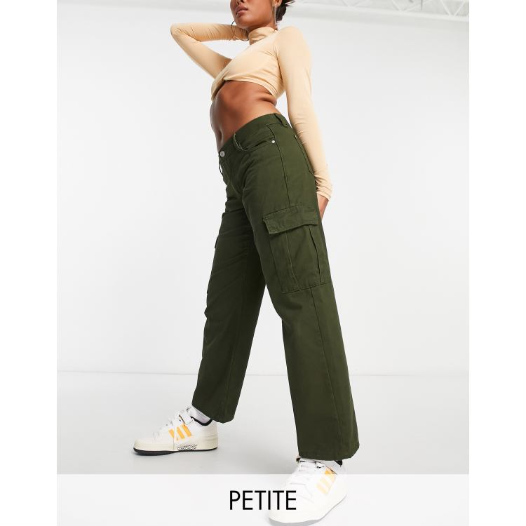 Wide-Leg High-Rise Cargo Pant - Petite, Petite