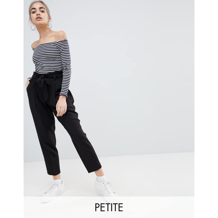 Petite best sale paperbag trousers