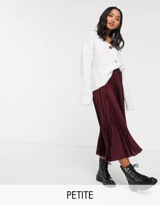 new look petite pleated skirt