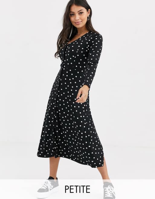 Petite polka dot store dress