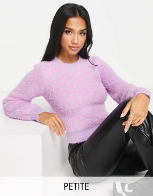 New Look Petite - Pullover in Rosa mit Schachbrettmuster