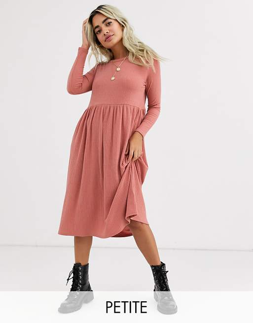 new look pink smock dress