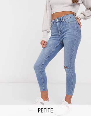 blue ripped jeans new look