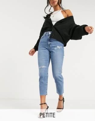 ripped mom jeans petite