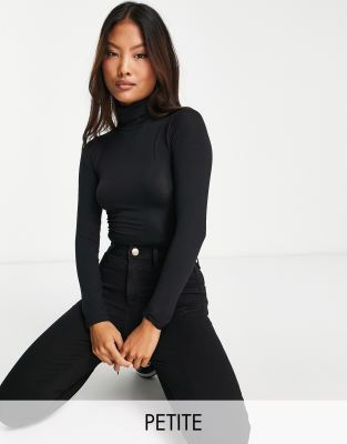 New Look Petite New Look Petite roll neck body in black