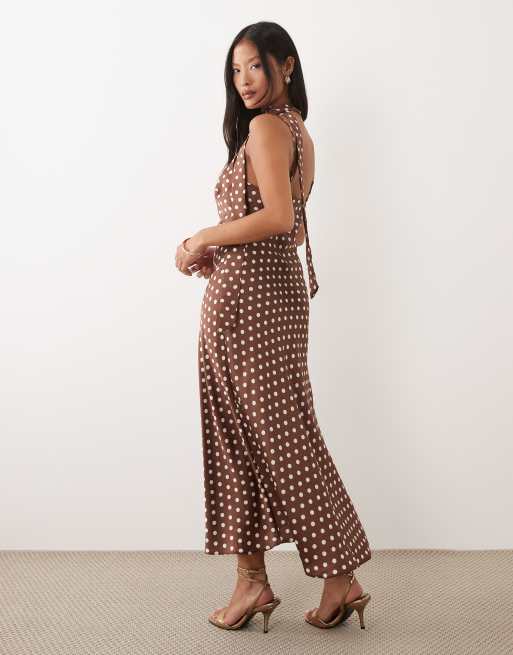 chocolate brown blazer dress Rent 4th & Reckless Tall Exclusive Blazer Dress In Chocolate main image 0