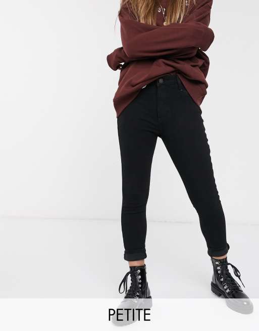 New Look Petite - Skinny disco jeans in zwart