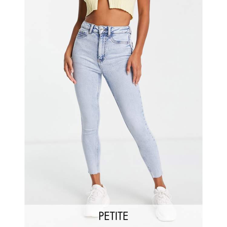 New Look Petite skinny jeans in light blue wash | ASOS