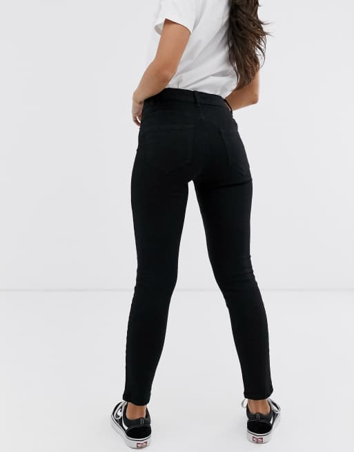 New Look Petite - Skinny jeans in zwart, 2 van 4