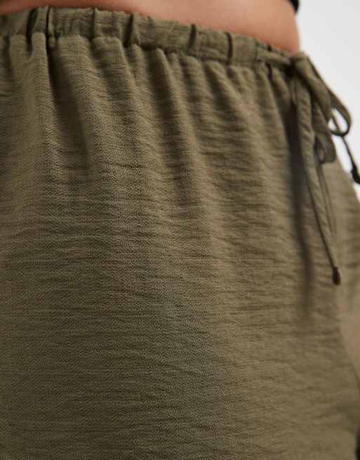 New Look Petite – Spodnie z szerokimi nogawkami w kolorze khaki, 5 z 5