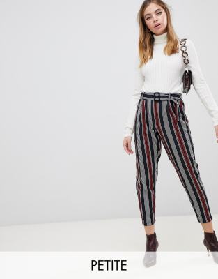 petite striped trousers