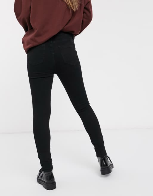 New Look Petite – Svarta skinny jeans i discostil, 2 av 4