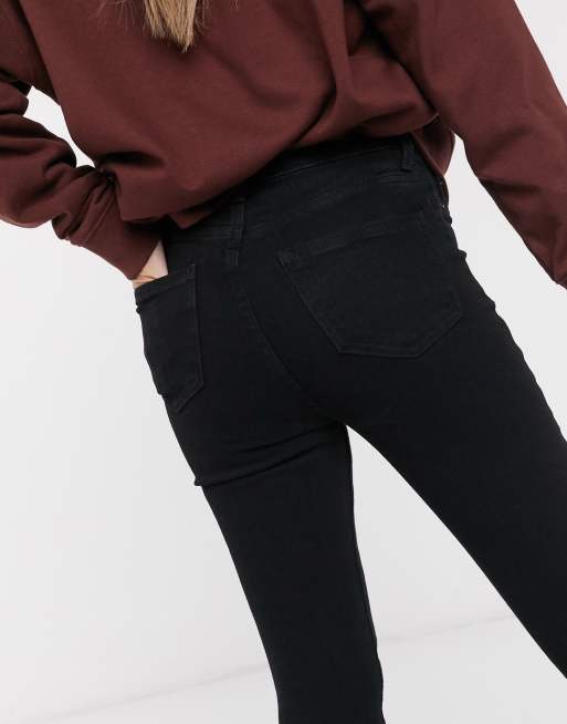 New Look Petite – Svarta skinny jeans i discostil, 3 av 4