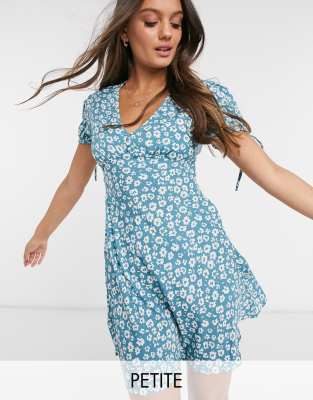 blue dress new look