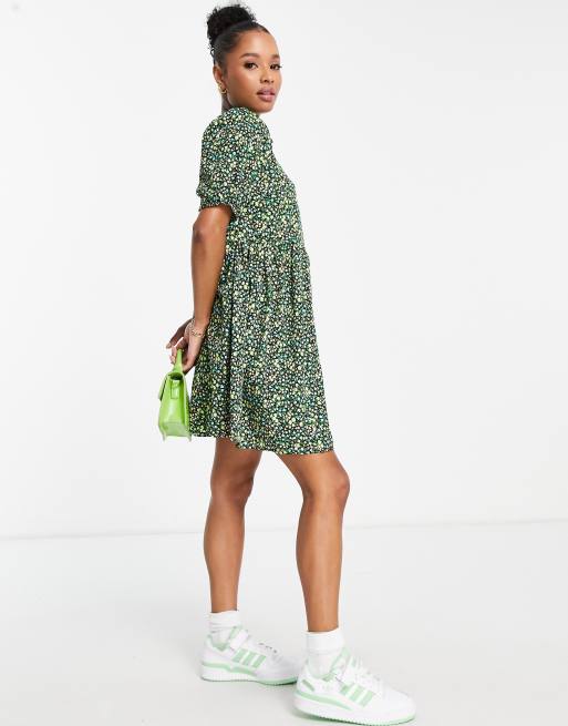 Warehouse floral clearance mini shirt dress