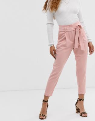 pink trousers new look